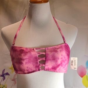 New- Lattice Bandeau Bikini Top